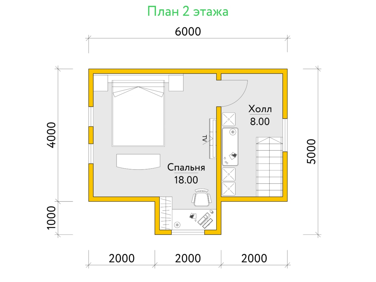 План 2 этажа