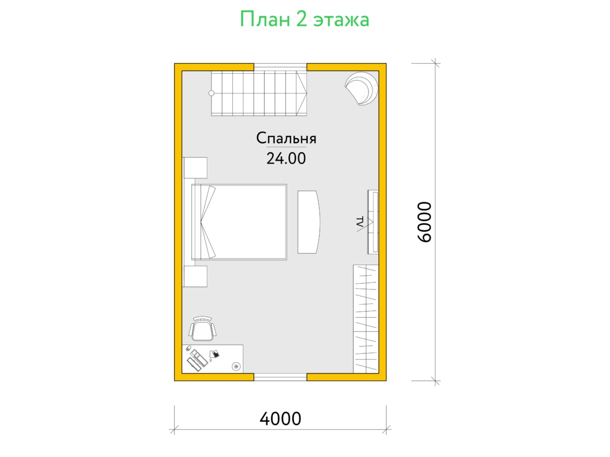 План 2 этажа