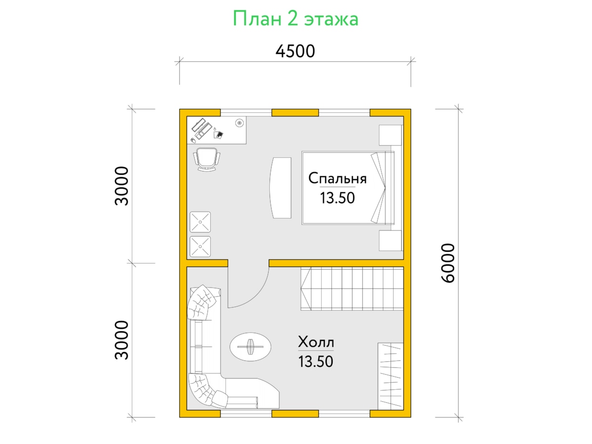 План 2 этажа