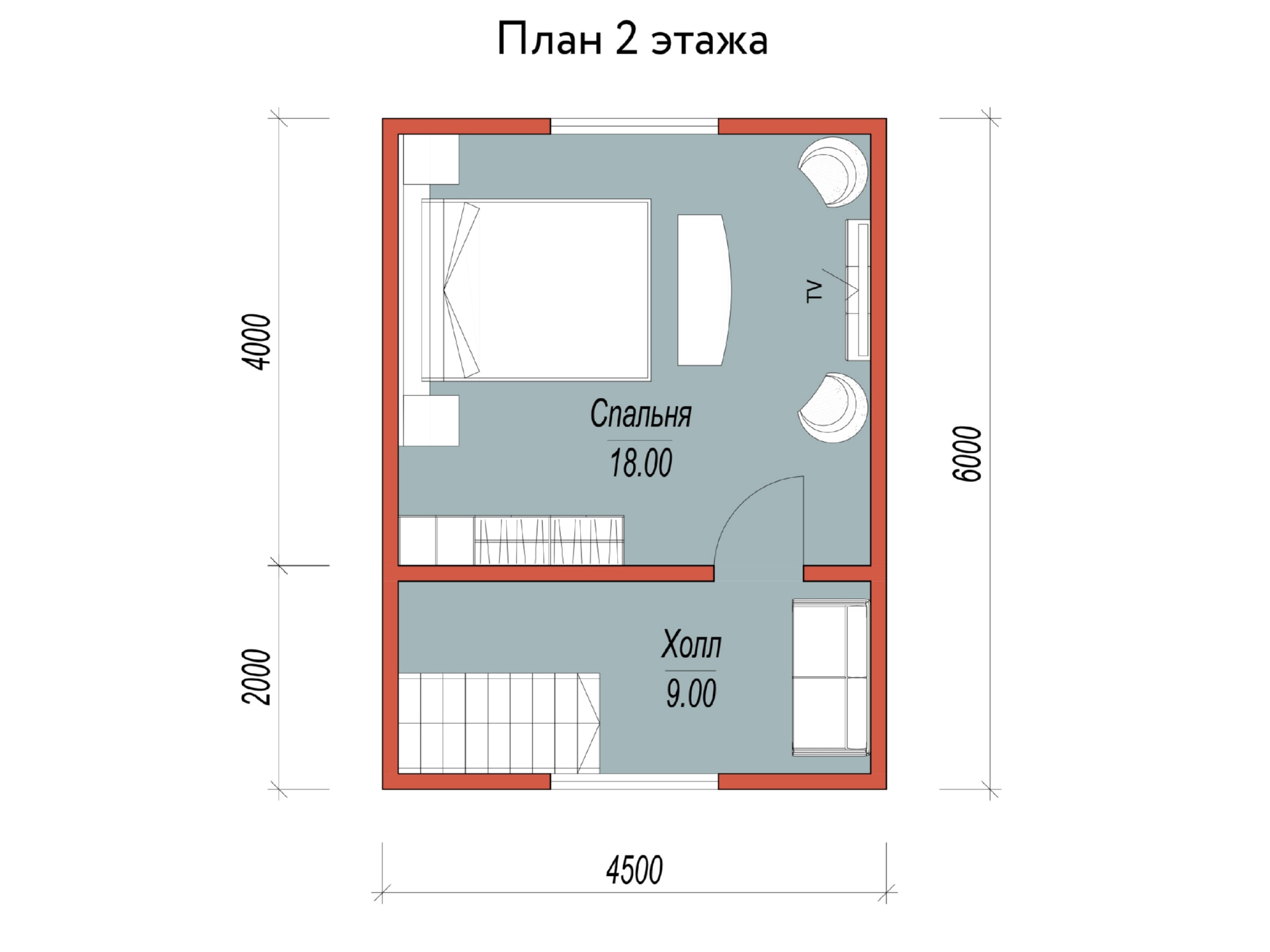 План 2 этажа