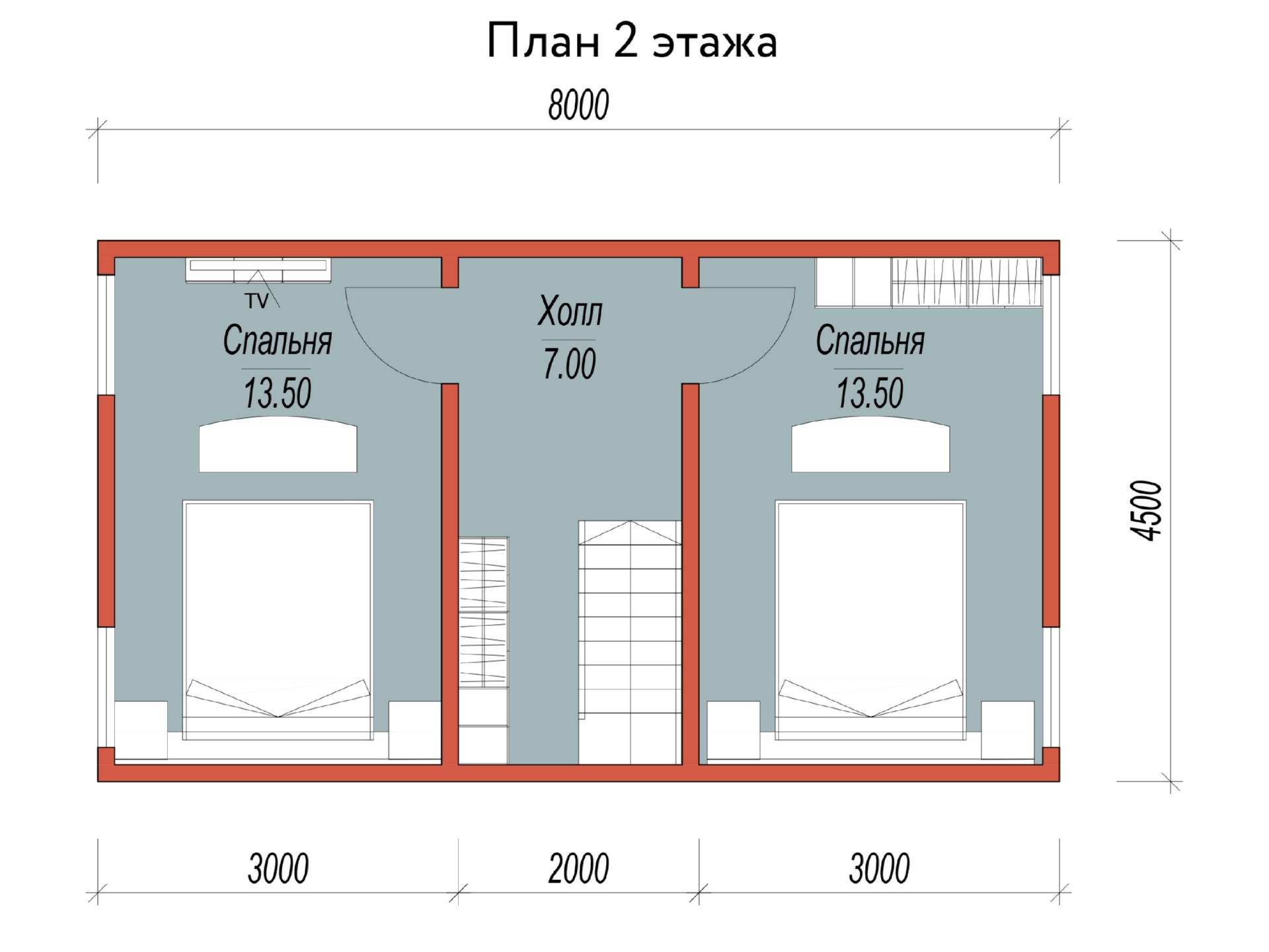 План 2 этажа
