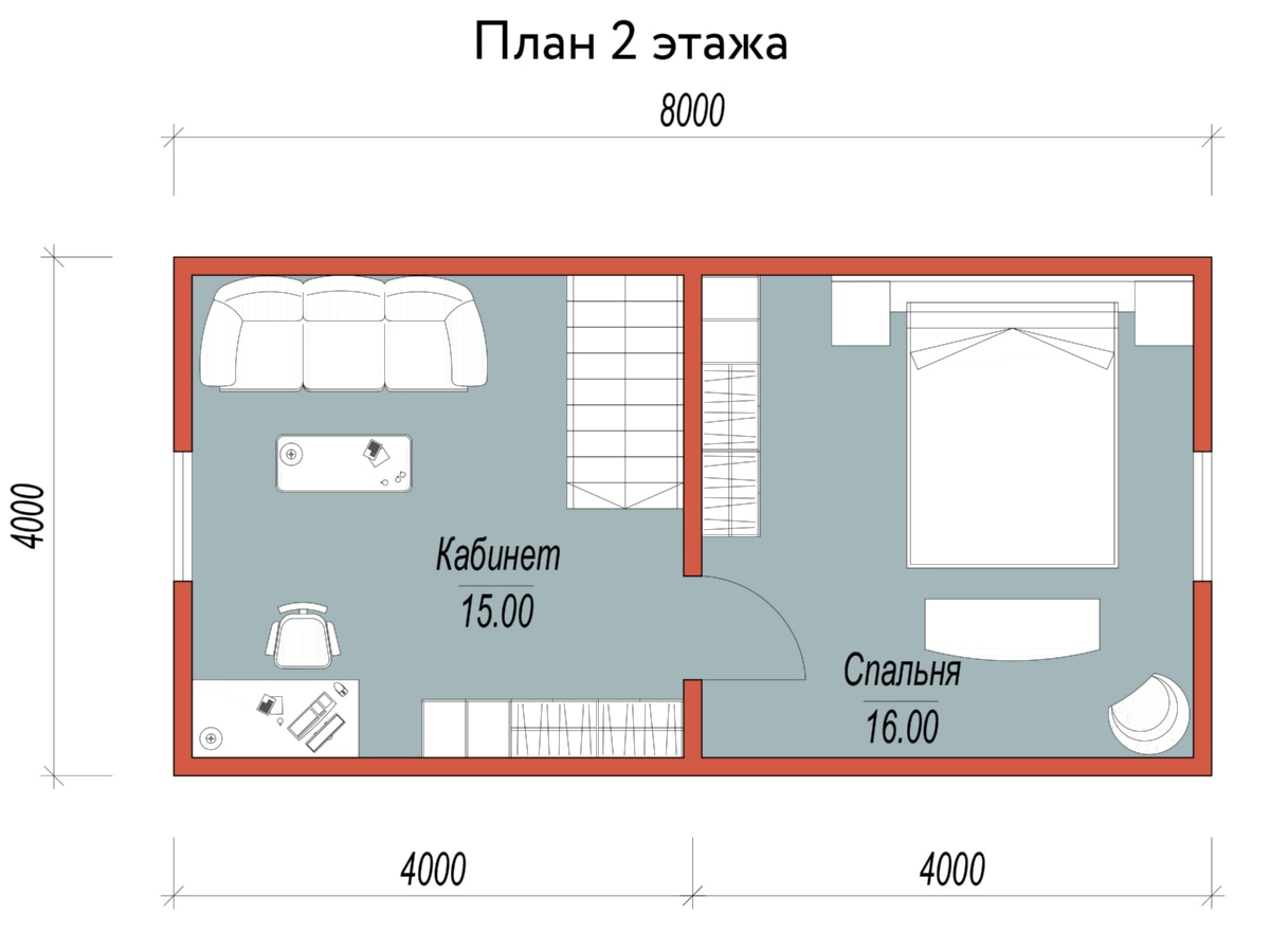 План 2 этажа