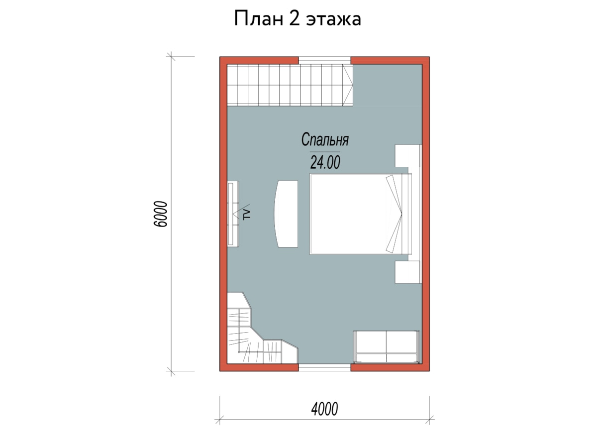 План 2 этажа