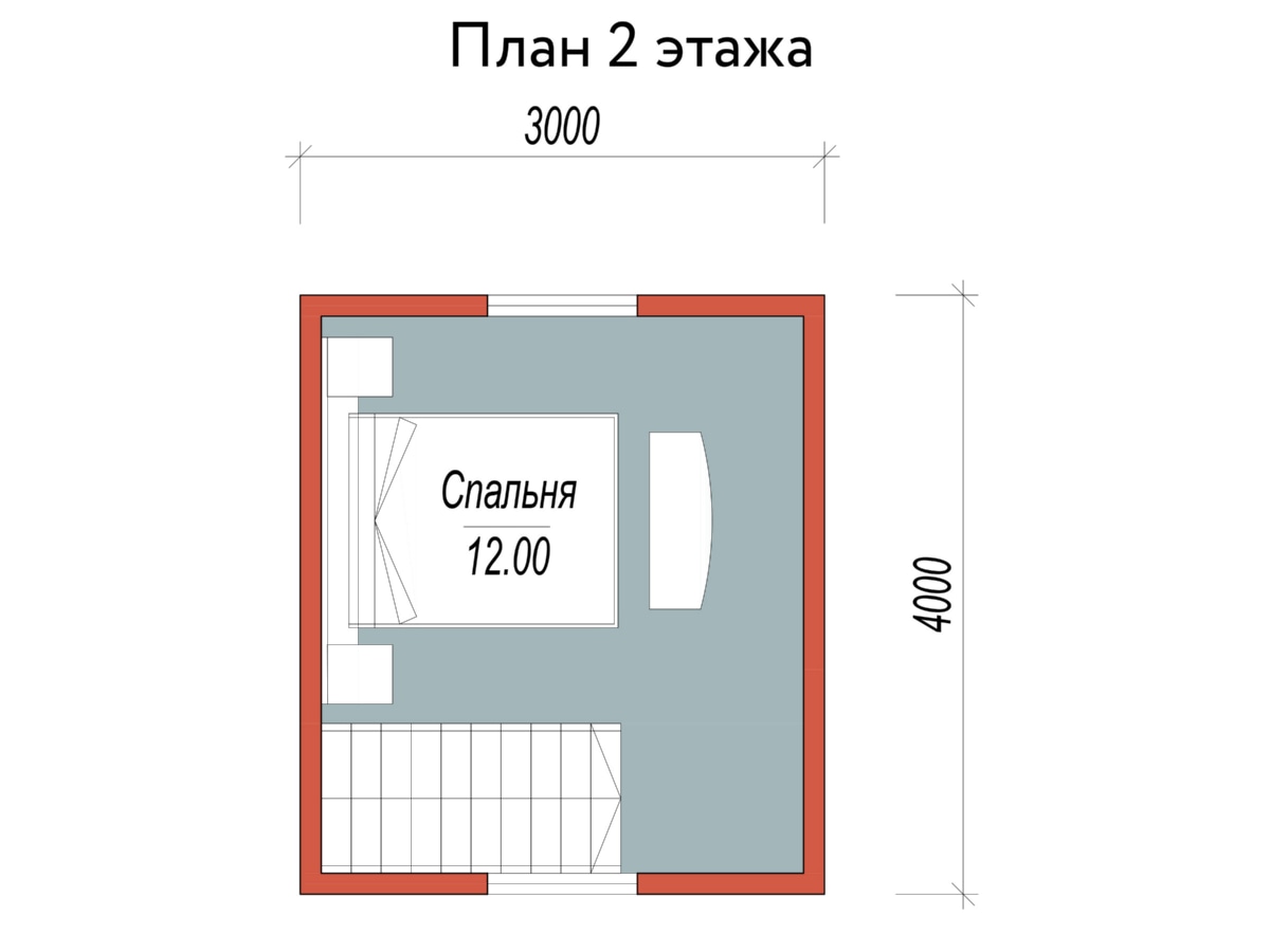 План 2 этажа