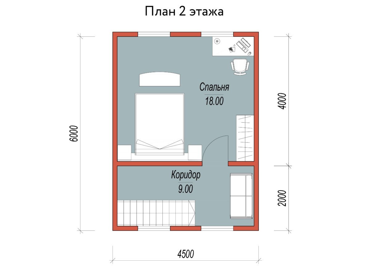 План 2 этажа