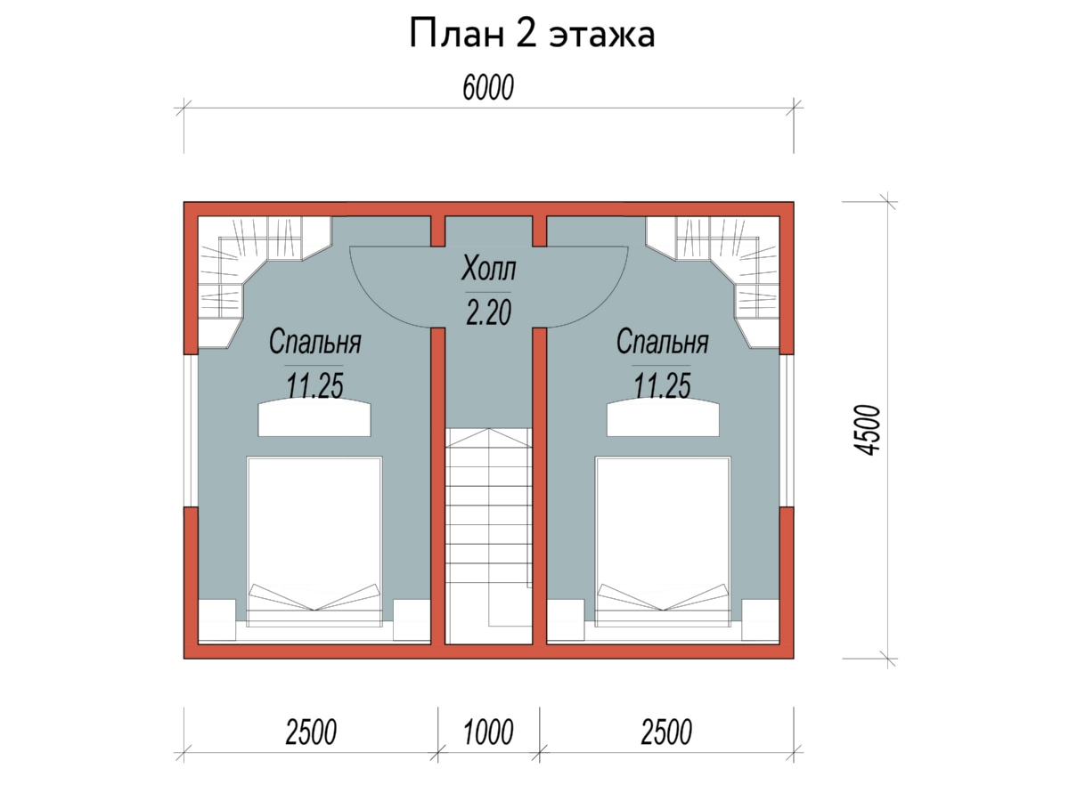 План 2 этажа