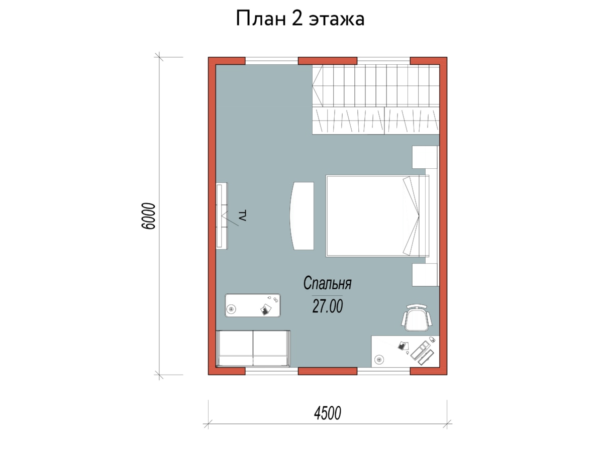 План 2 этажа