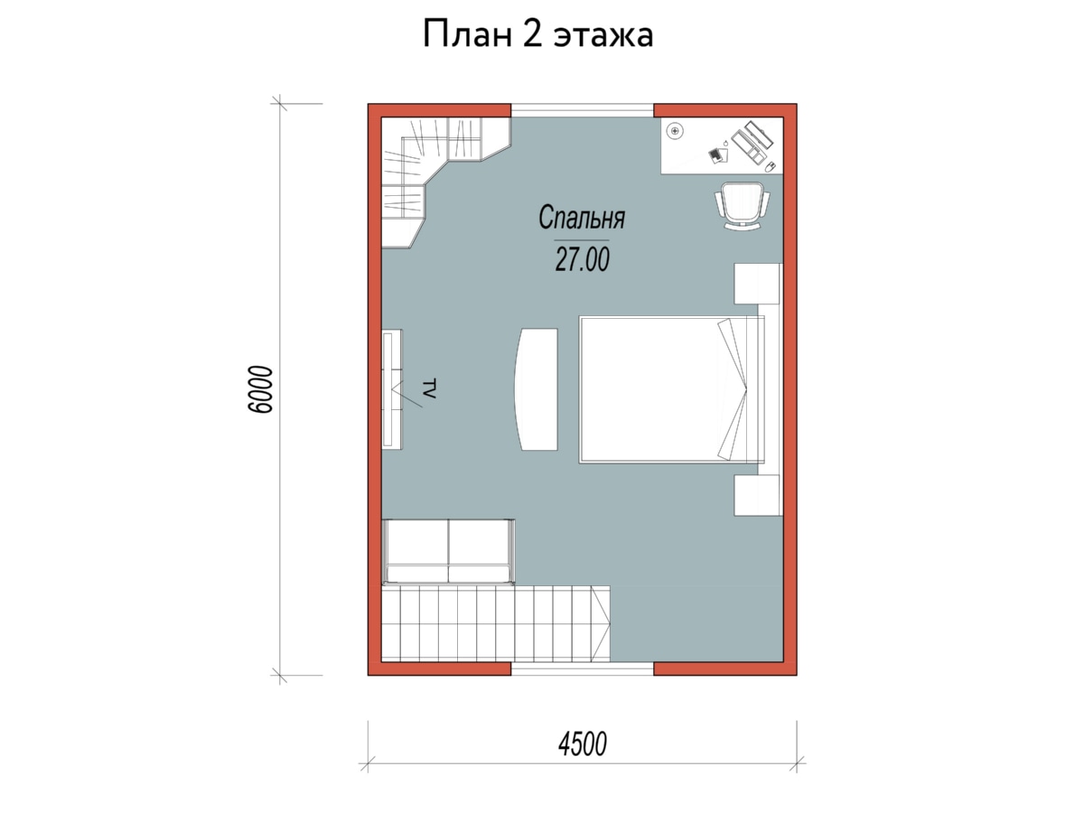 План 2 этажа