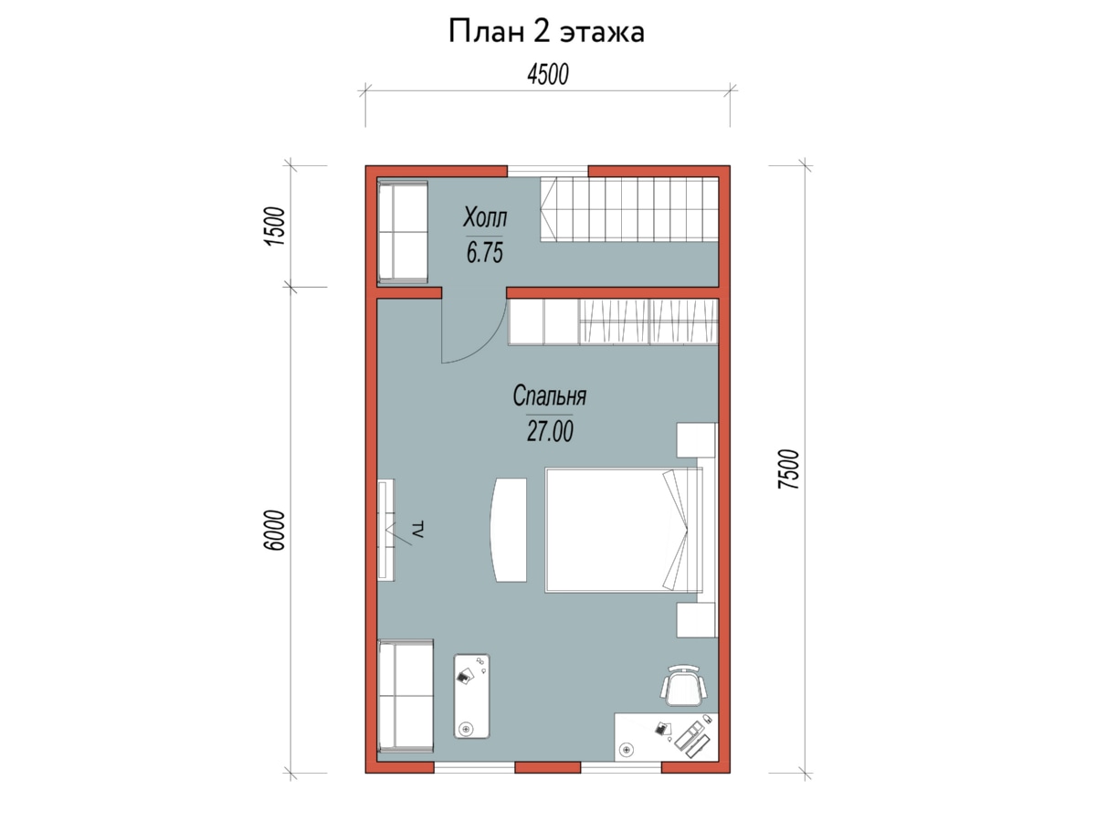 План 2 этажа