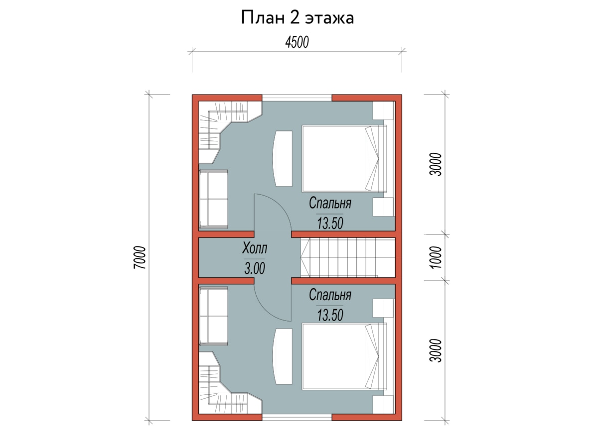 План 2 этажа
