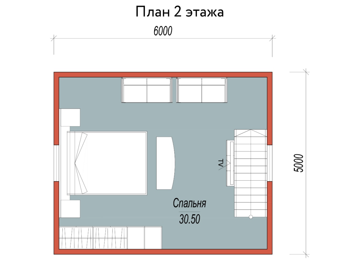 План 2 этажа