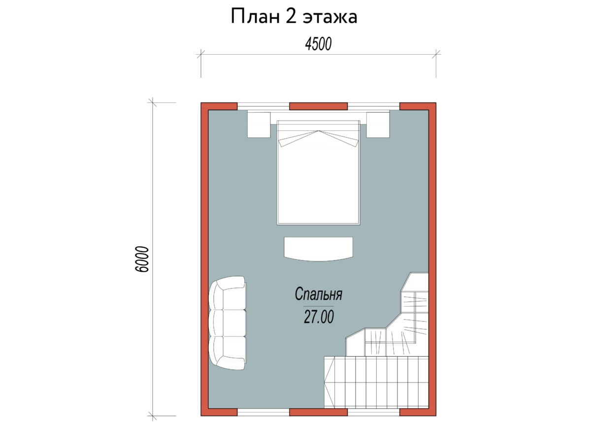 План 2 этажа