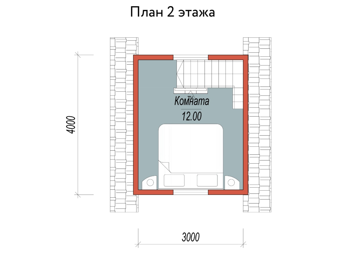 План 2 этажа