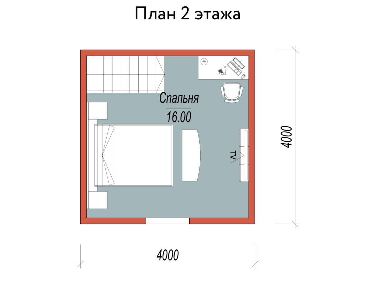 План 2 этажа